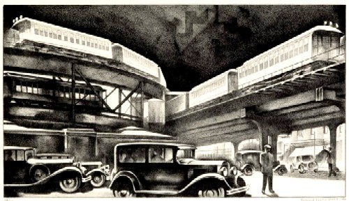 Traffic Lithograph